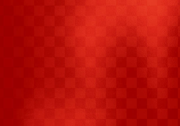 istock Red background of Japanese paper 1313256155