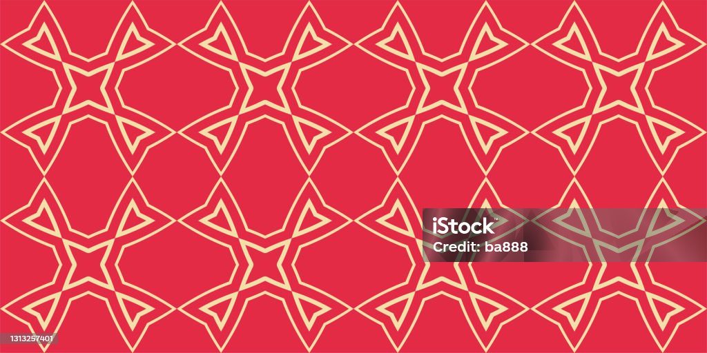 Background Pattern Simple Red Background Pattern With Decorative Ornaments In Retro Style On A Red ...