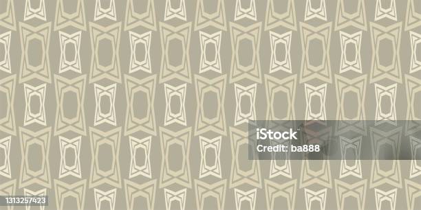 Oldfashioned Background Pattern With Geometric Elements In Beige Shades ...