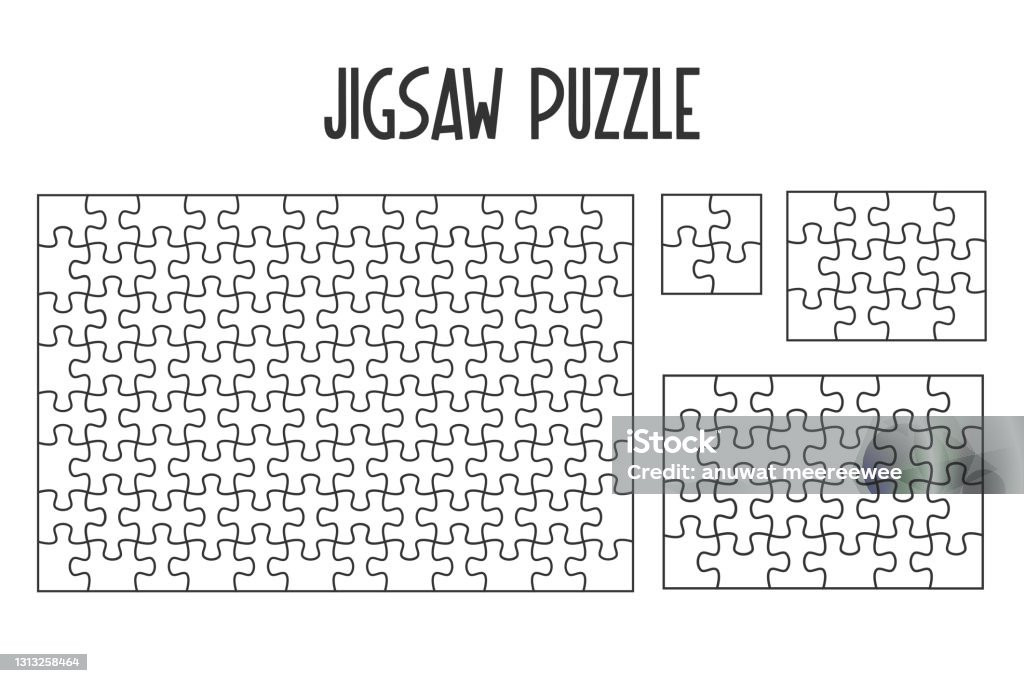 Isolate Puzzle Mockup Jigsaw Puzzle For Overlapping Puzzles In The Game Per Picture ...