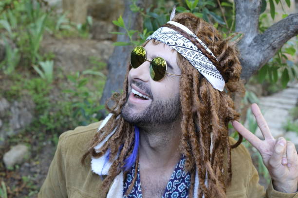 istock Hippie showing the peace sign 1313258555