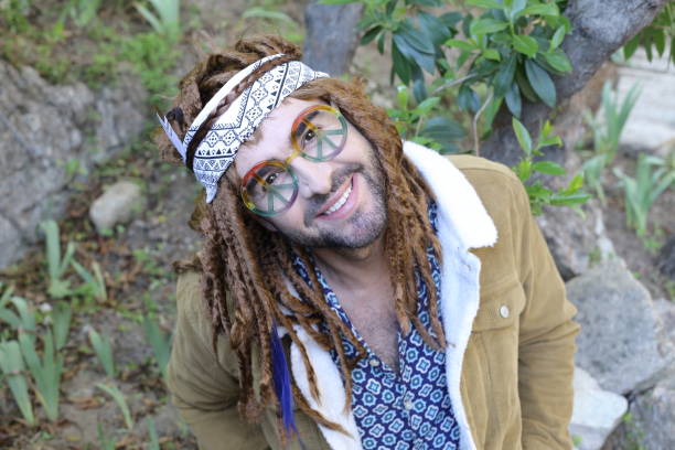 istock Hippie showing the peace sign 1313258559