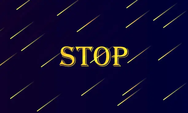 Vector illustration of stop background stock illustration