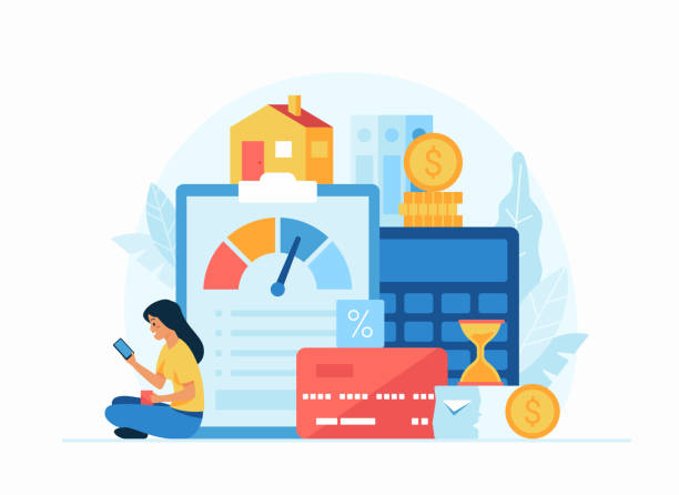 Self discipline and motivation concept. FLat vector illustration. Self employment, time management Self discipline and motivation concept. FLat vector illustration. Female cartoon character using mobile application for self management, planning and productivity. Self employment, time management personal-finance stock illustrations