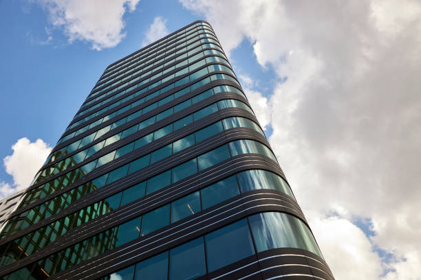 istock Modern city architecture glass facade in Utrecht 1313263863