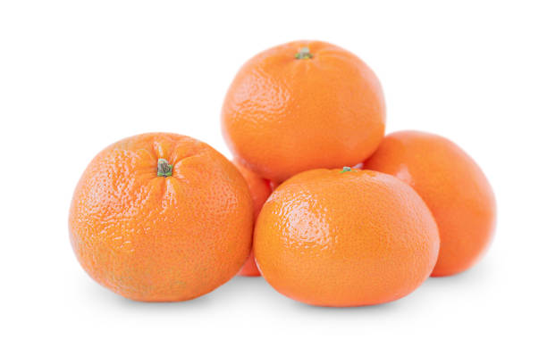 istock Tangerines on the white background 1313264735