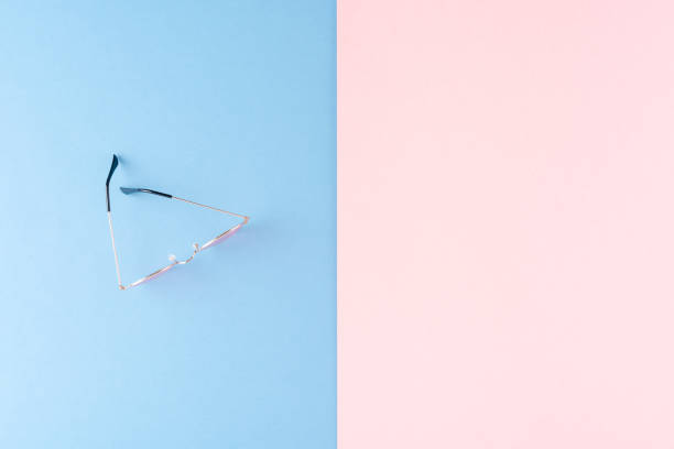 istock Women’s sunglassses on abstract background. Top view 1313264798