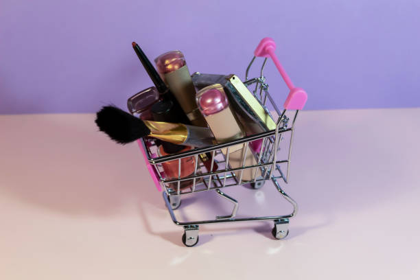 istock In the shopping trolley is women's cosmetics 1313267018
