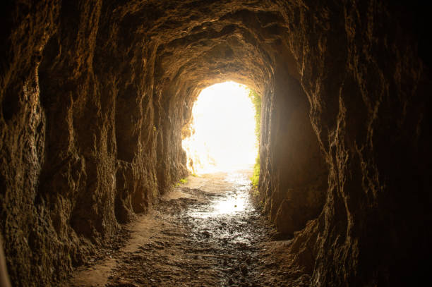 istock Light at the end of a tunnel 1313268761