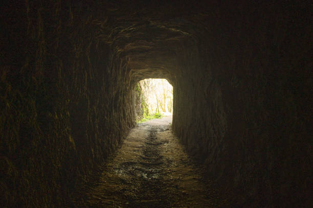 istock Light at the end of a tunnel 1313269435