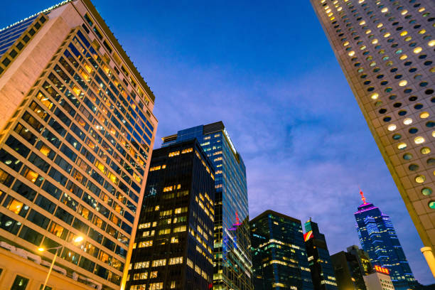 istock Up view in financial district 1313269875