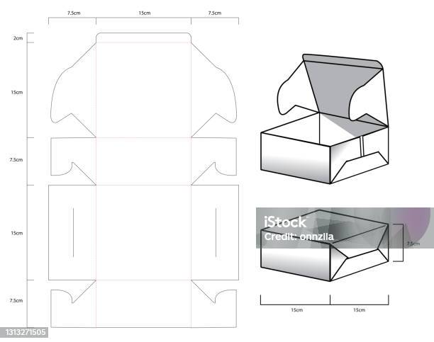 Packaging Template 2 Stock Illustration - Download Image Now - Box ...
