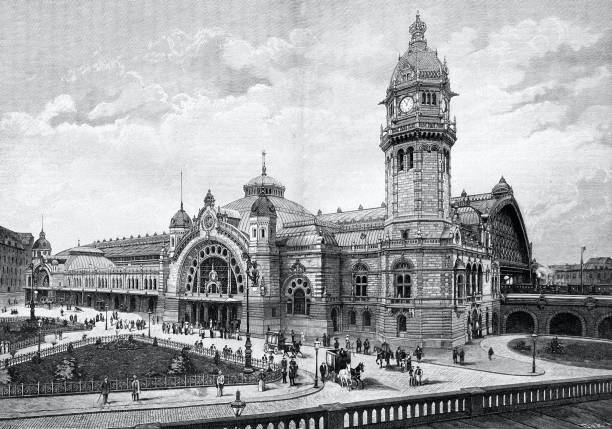 istock Cologne railway station, seen from the cathedral terrace 1313273732