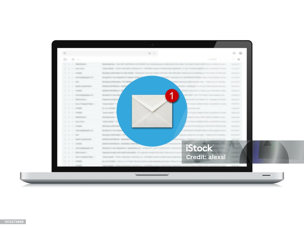 Email Computer Email Online Messaging Laptop Computer Isolated Stock Photo - Download ...