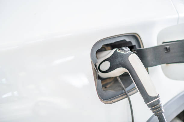 istock Electric car and charging station 1313275794