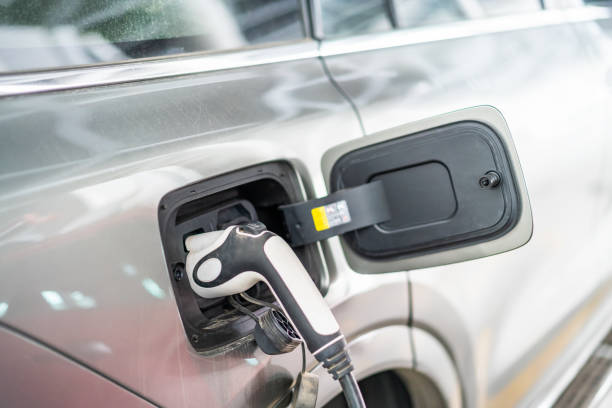 istock Electric car and charging station 1313276049
