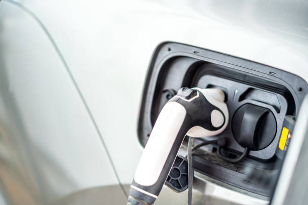 istock Electric car and charging station 1313276110