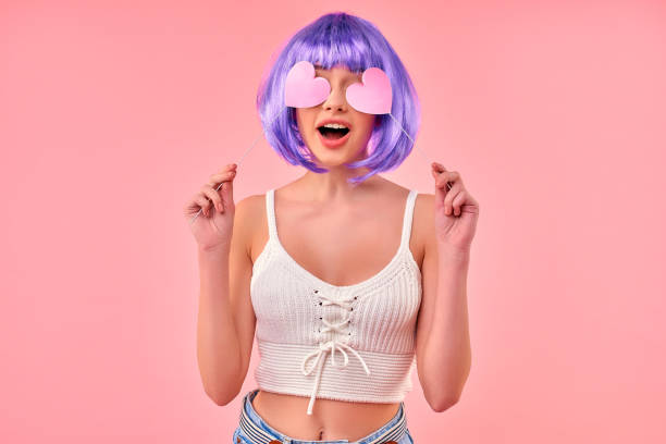 istock Woman on color background 1313283231