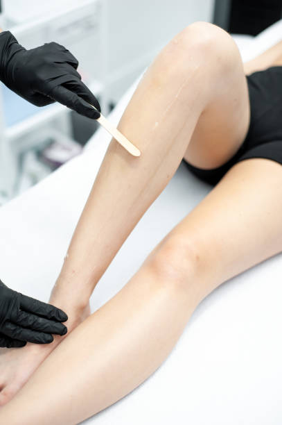 istock Wax epilation in beauty salon 1313286947