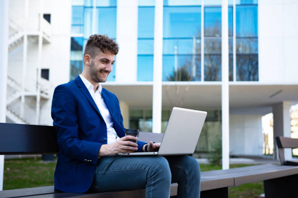 istock Young businessman take a time for coffee 1313289132