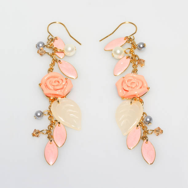 istock Pastel colored gemstone women's earrings 1313290372