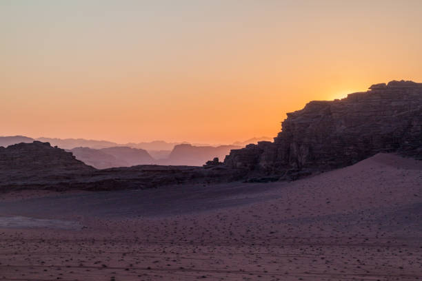 istock Sunset in Wadi Rum Desert, Earth 1313297500