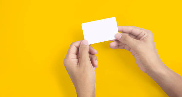 istock Hand holding  virtual card with your 1313300238