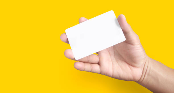 istock Hand holding  virtual card with your 1313300240
