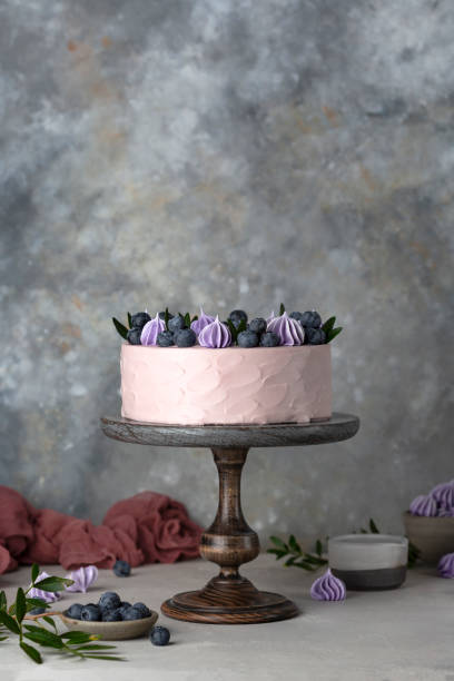istock cake with cream, marmalade and fresh blueberries 1313302189