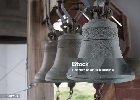 Old Church Bell Tower Stock Photo - Download Image Now - Church Bell, Church,  England - iStock