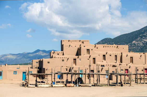 Taos Pueblo, North Section stock photo