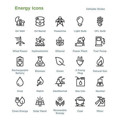 Energy Icons - Outline