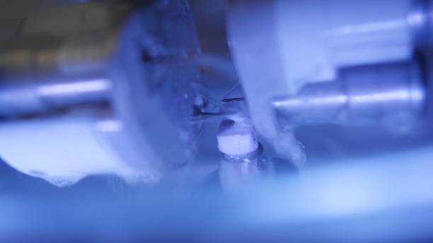 istock The milling machine makes the shape of a tooth 1313322580