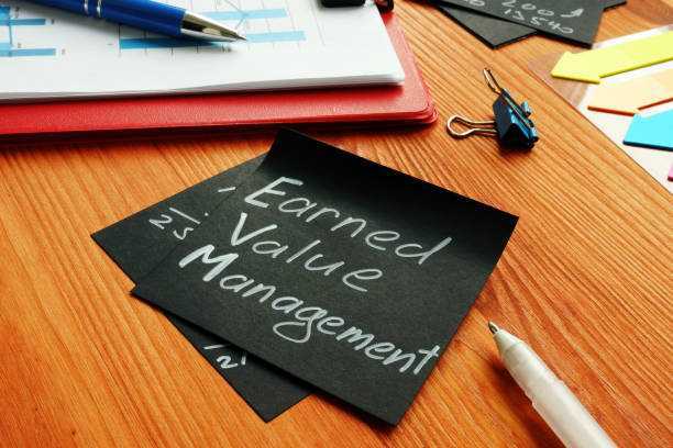 istock Memo for Earned Value Management EVM on the sheet. 1313323775