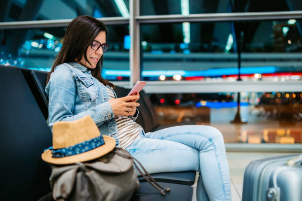 istock Woman waiting for a flight 1313326519