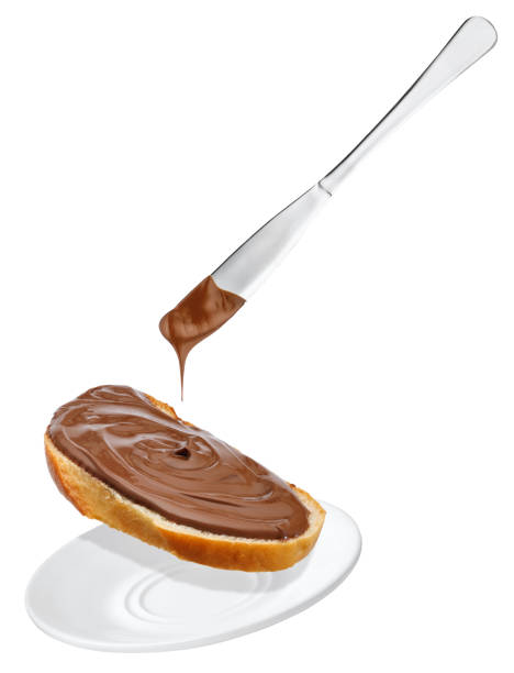 istock flying bread with chocolate cream isolated on white 1313329605