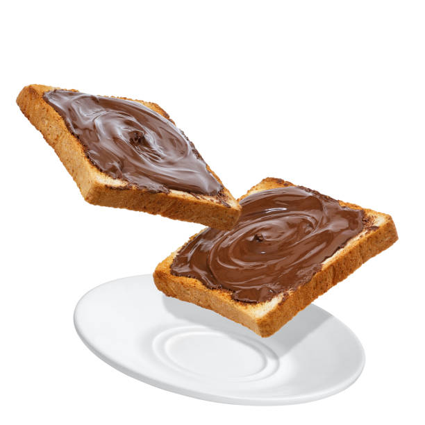 istock flying bread with chocolate cream isolated on white 1313329620