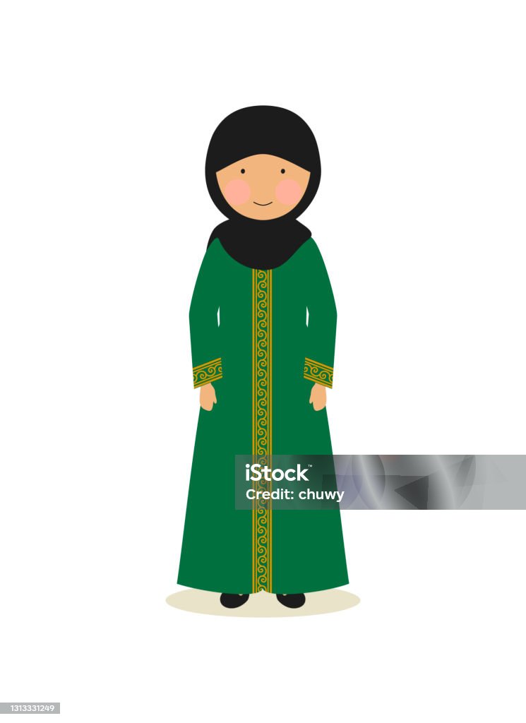 Pakaian Adat Qatar Pakaian Tradisional Qatar Untuk Wanita Ilustrasi Stok - Unduh Gambar Sekarang - Abaya, Budaya - Subjek, Budaya Timur Tengah - iStock
