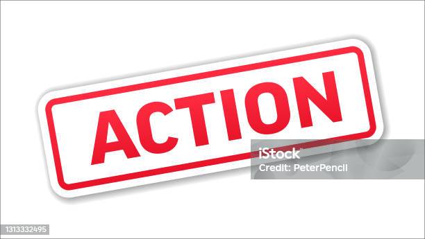 Action Number Sign Action Stamp Banner Label Button Template Vector Stock Illustration ...