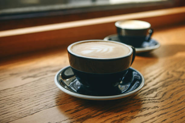 istock Two cups of aromatic fresh coffee 1313340554