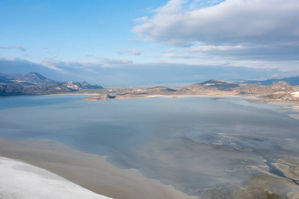 istock Aerial view of  a lake 1313341203
