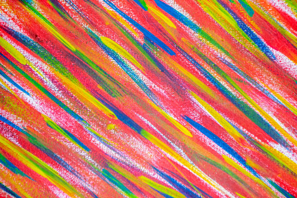 istock Bright and variegated multicolored background of brush strokes 1313341216