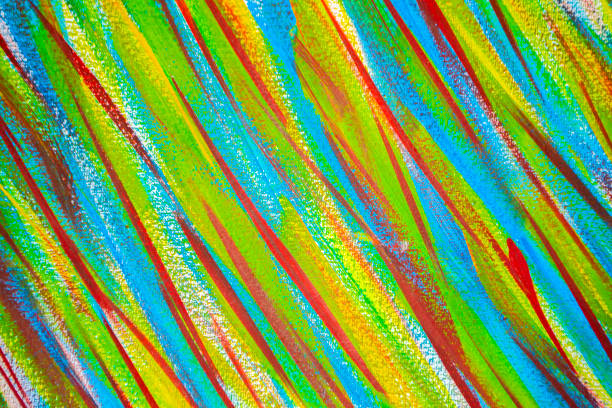 istock Many different multi-colored lines are chaotically drawn with brush 1313341235