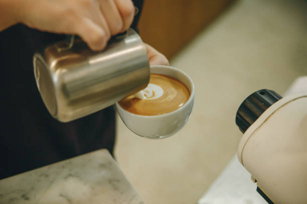 istock Barista makes delicious coffee 1313341527