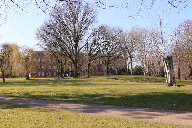 Sunny spring day at Brauweiler Abbey near Cologne