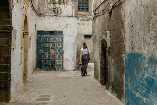 istock A woman walking in a medina 1313343071