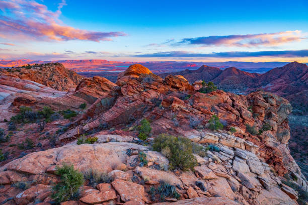 istock Sandstone of Yant Flats as the Sun Sets 1313343888