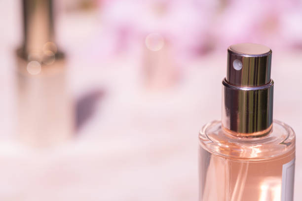 istock Cosmetics on pink marble background 1313344217