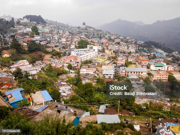 The Hill Station Of Kodaikanal Stock Photo - Download Image Now - Aerial View, Architecture, Asia