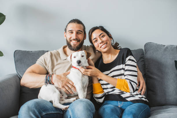 istock Young couple at home 1313346841